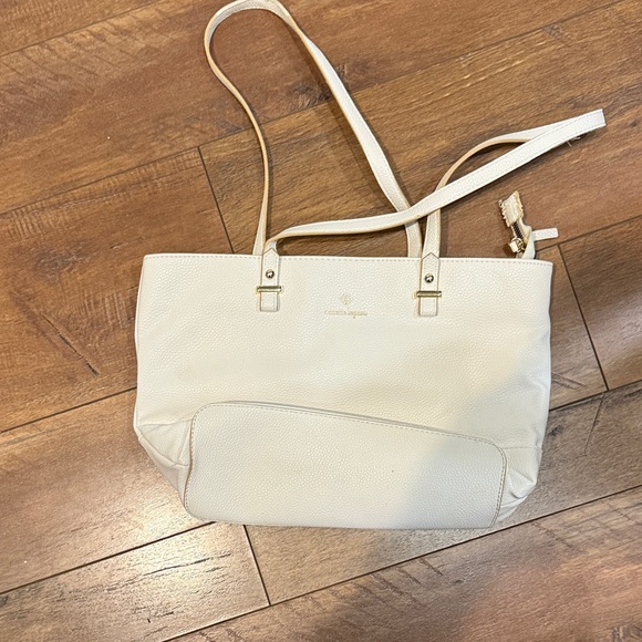 Nanette Lepore Cream Tote Bag - Picture 2 of 7